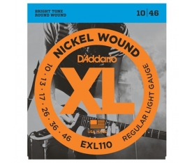 D'Addario EXL110 Nickel Wound, Regular Light Takım Tel - Elektro Gitar Teli 010-046